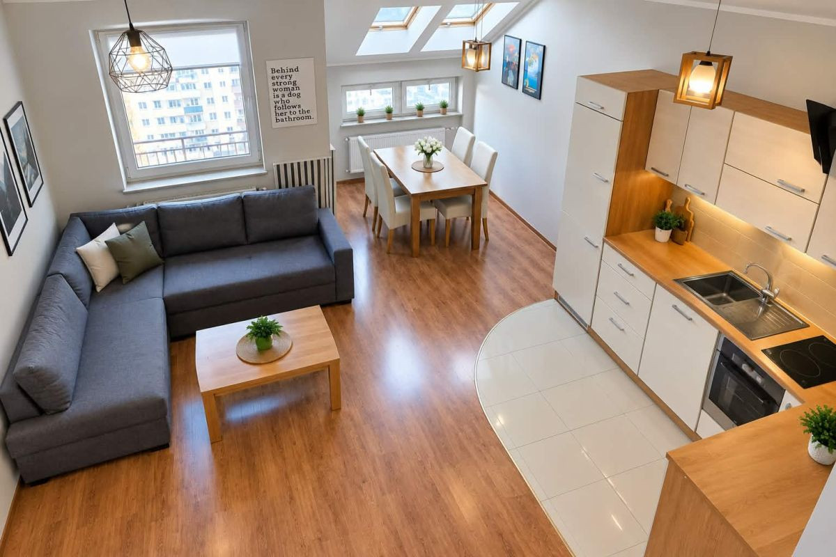 Dwupoziomowy Apartament 4 pokoje/2 loggie
