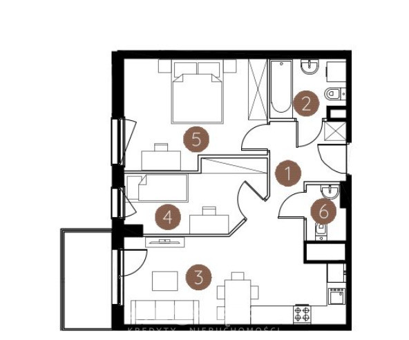 Apartment in Lublin, Wrotków - Widok 2