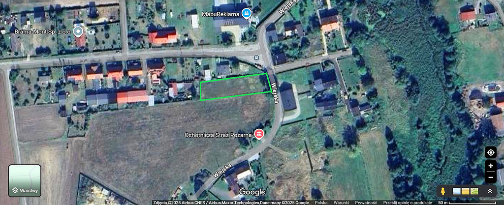 Ładna działka o pow. 1380 m² - Czarków (Wielowieś) - Widok 4