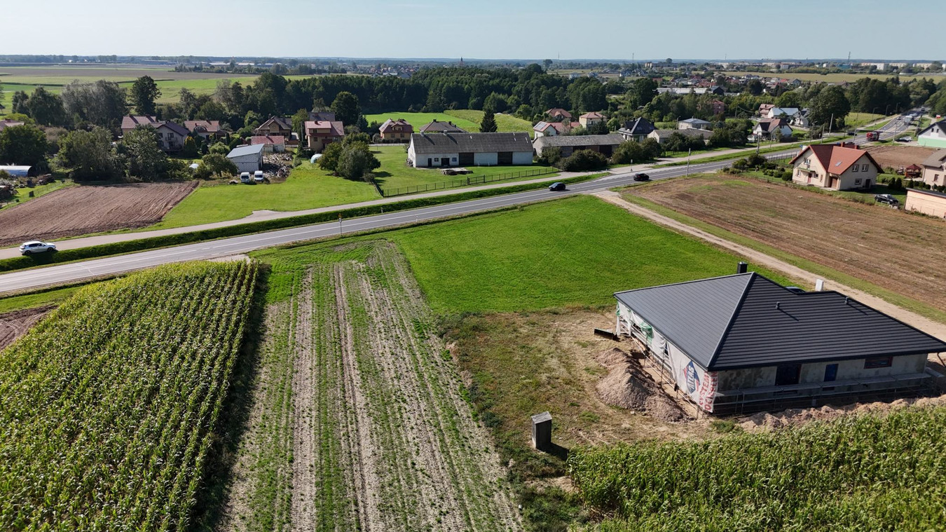 Działka 1193 m² w Woli Zambrowskiej - przy głównej trasie DK63 - Widok 4