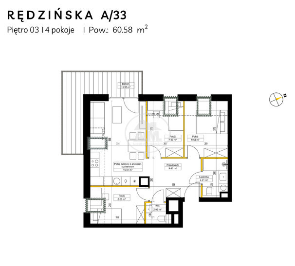Mieszkanie – Wrocław, Fabryczna - Widok 2