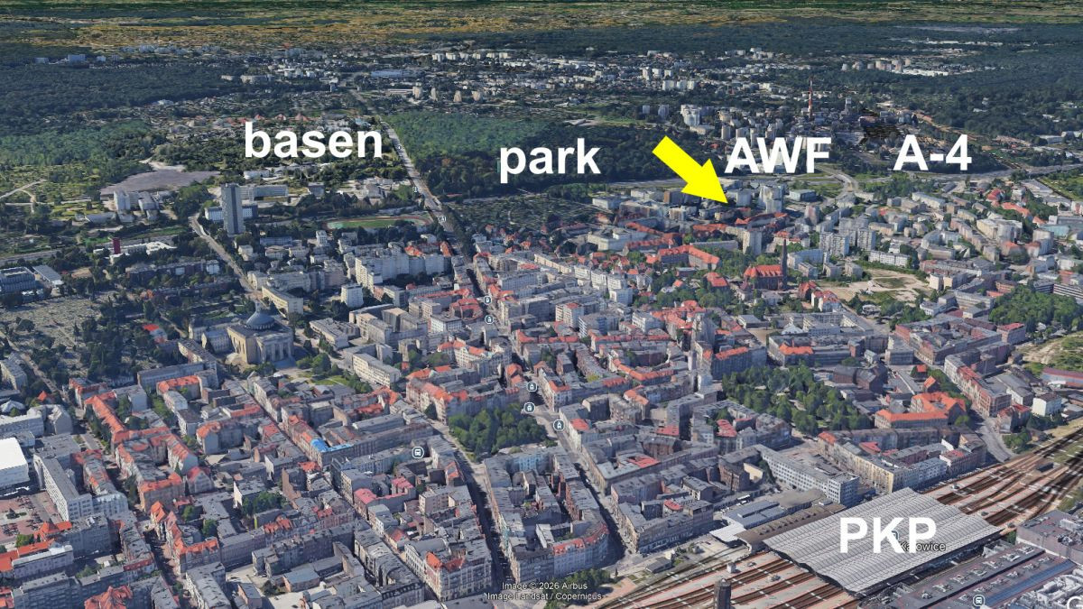 Mieszkanie – Katowice, Śródmieście - Widok 2