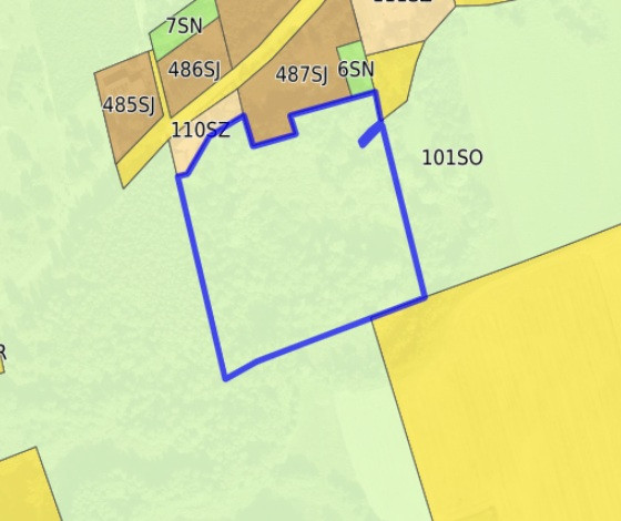 Działka - tereny rolne, lasy - Widok 2