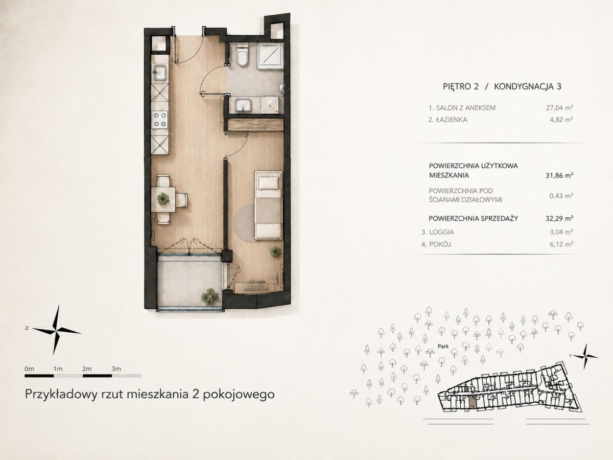 Mieszkanie – Warszawa, Miasteczko Wilanów, Wilanów - Widok 4