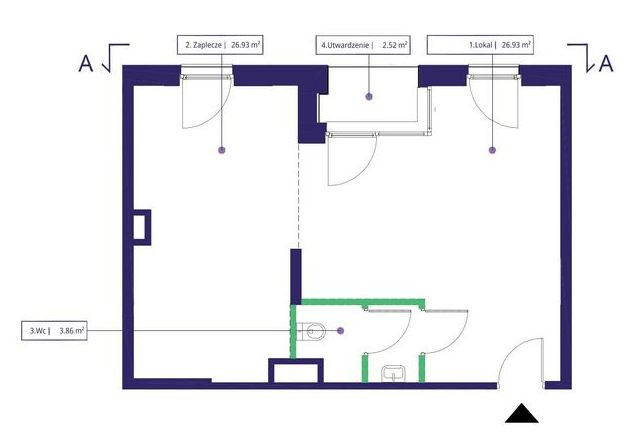 Lokal usługowy 52 m² przy Cybernetyki , gotowy za 910 700zł - Widok 3