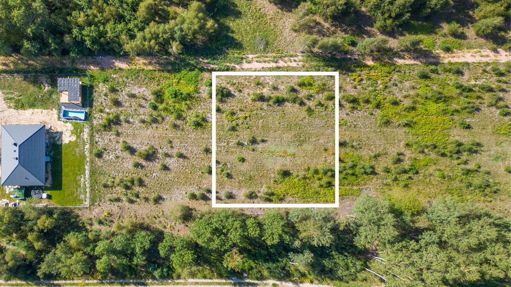 ✅ Zobacz> Działka budowlana pod lasem> 1104 m²✅ - Widok 2