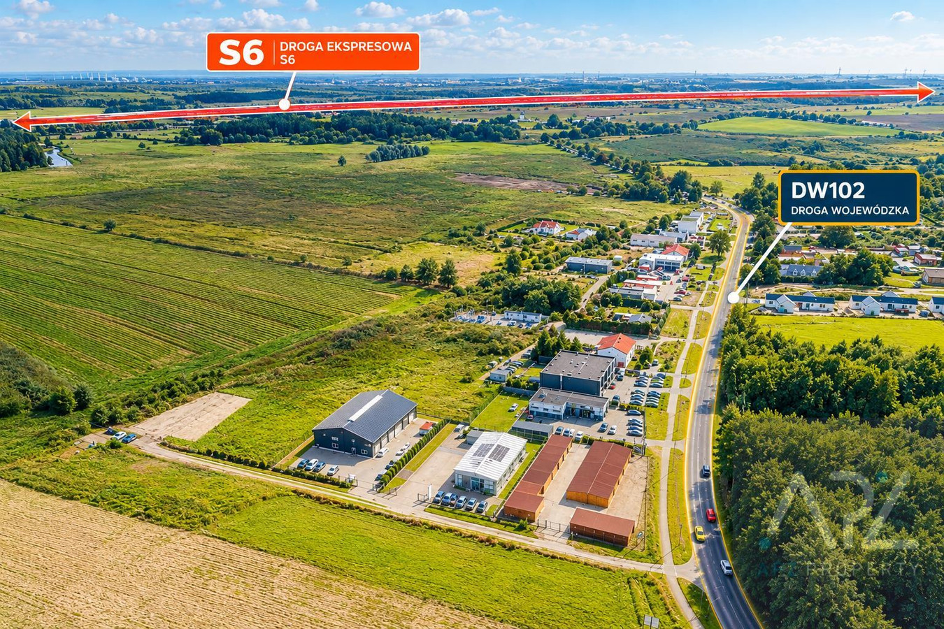HALA 299 m2 (DZIAŁKA 1740 M2) BLISKO KOŁOBRZEGU