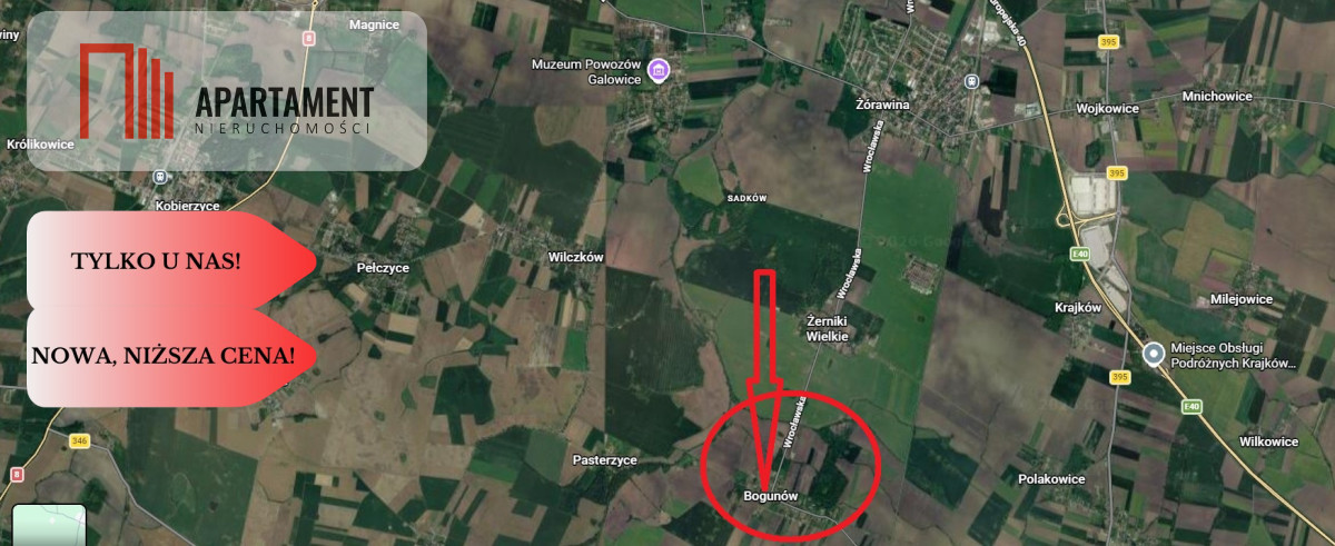 Działka rolna 89 arów pod Wrocławiem | Bogunów | - Widok 5