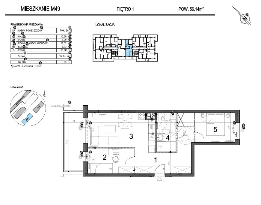 Mieszkanie – Kielce - Widok 3