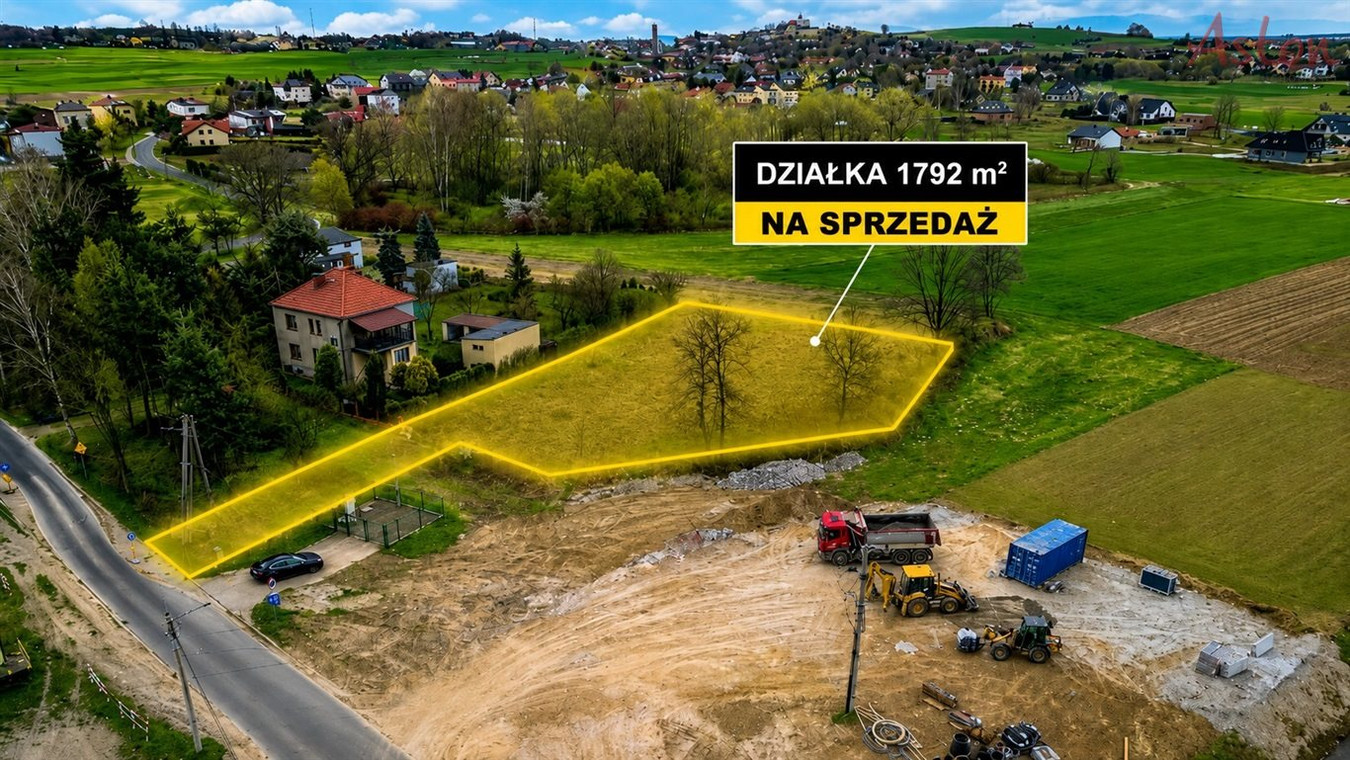 Działka pod dom i usługi, prąd, gaz, ogrodzenie - Widok 4