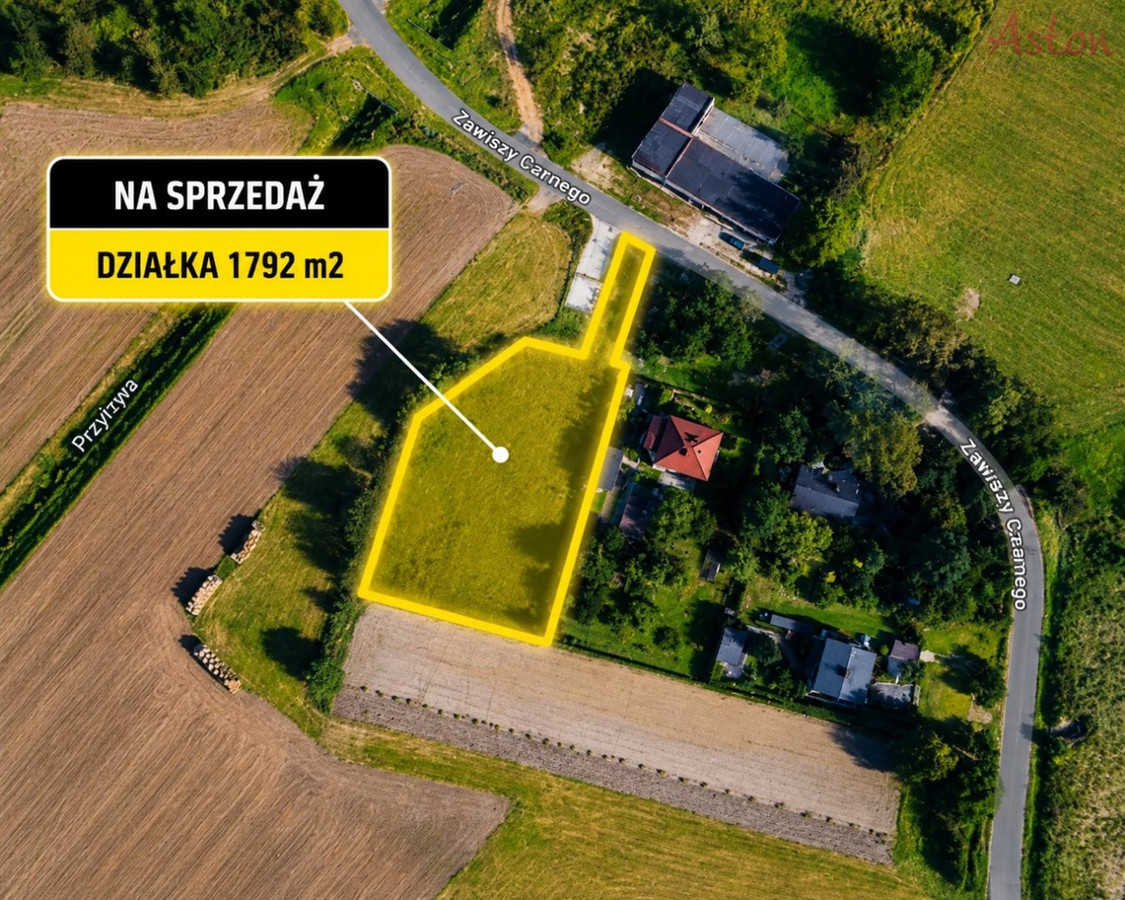 Działka pod dom i usługi, prąd, gaz, ogrodzenie - Widok 2