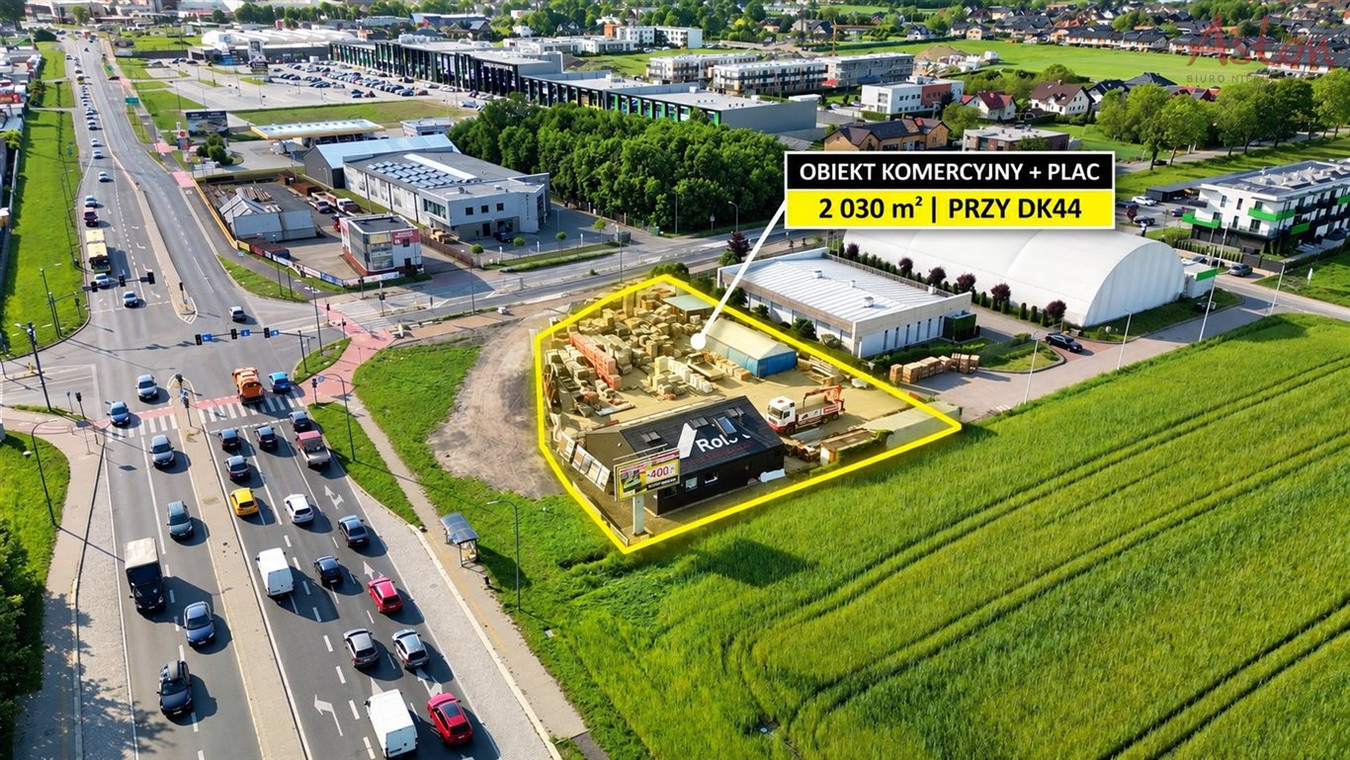 Obiekt komercyjny + plac 2030 m² | DK44 | TIR - View 2