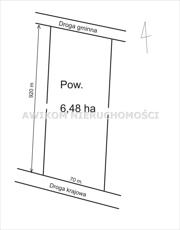 Krunt, 64800 m²