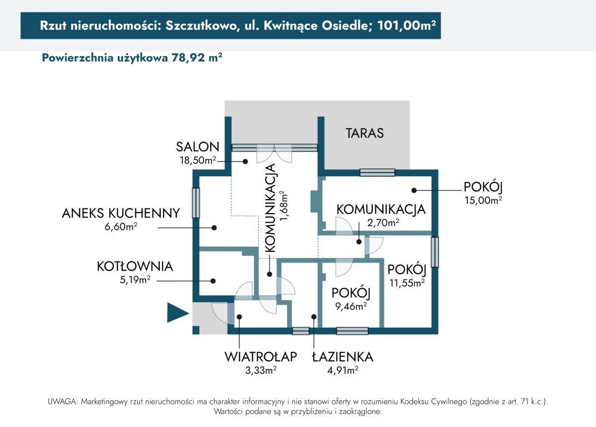 Dom – Szczutkowo - Widok 5