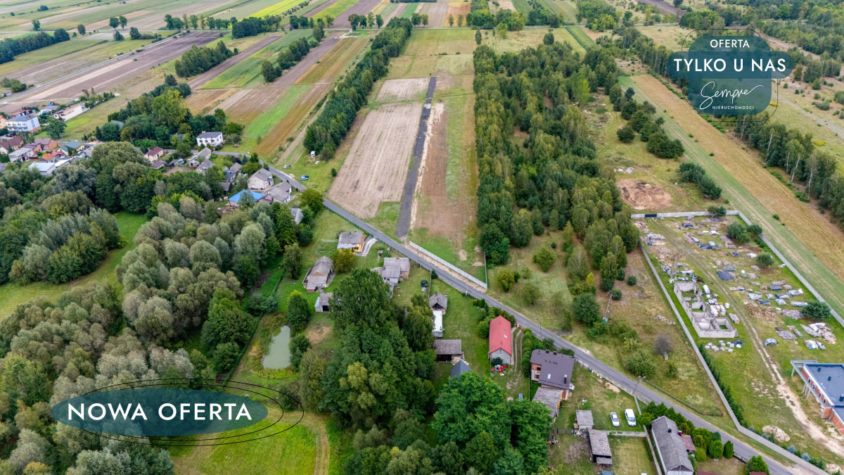 Działka z WZ, prąd i woda w drodze wewnętrznej - Widok 2