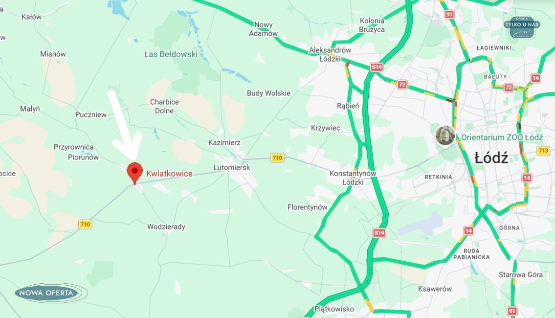 Działka budowlana z mediami, ogrodzona 1358 m² - Widok 5