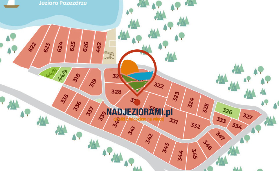 Działka nad jeziorem Pozezdrze Przerwanki MPZP - Widok 5