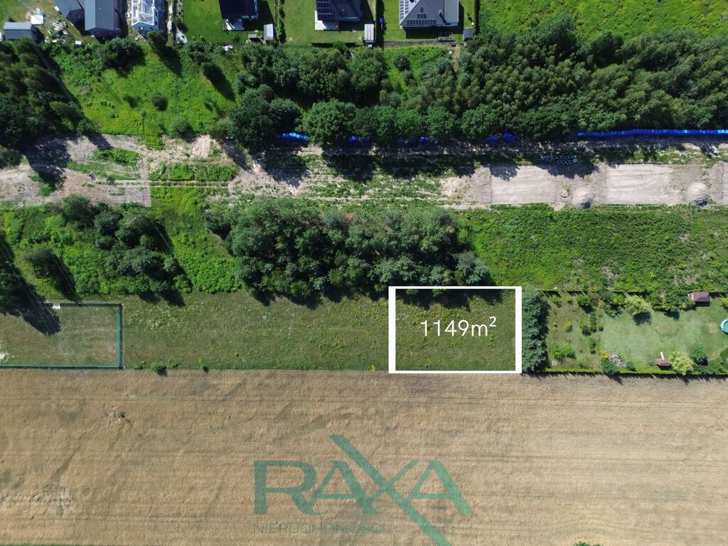 Działka budowlana w Jachrance - 1149 m² - Widok 2