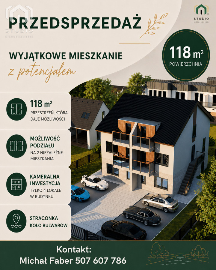 Nowe 118 m², 2 poziomy- możliwość 2 mieszkań