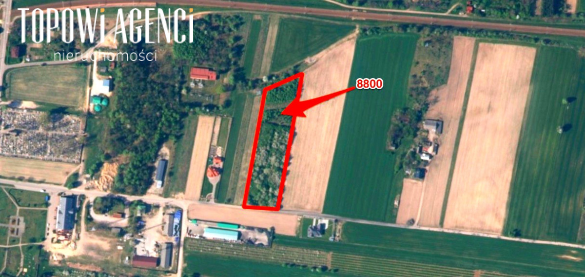 Działka usług-mieszk Lipce Reymontowskie 8800 m² - Widok 3