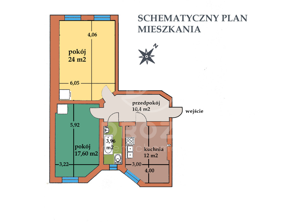 Mieszkanie – Wrocław, Ołbin, Śródmieście - Widok 5
