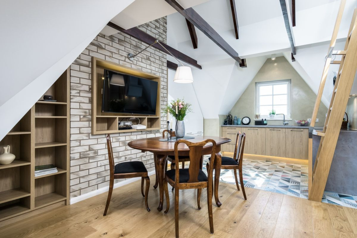 Główne Miasto | 46 m² | Sypialnia + antresola |SKM - Widok 2