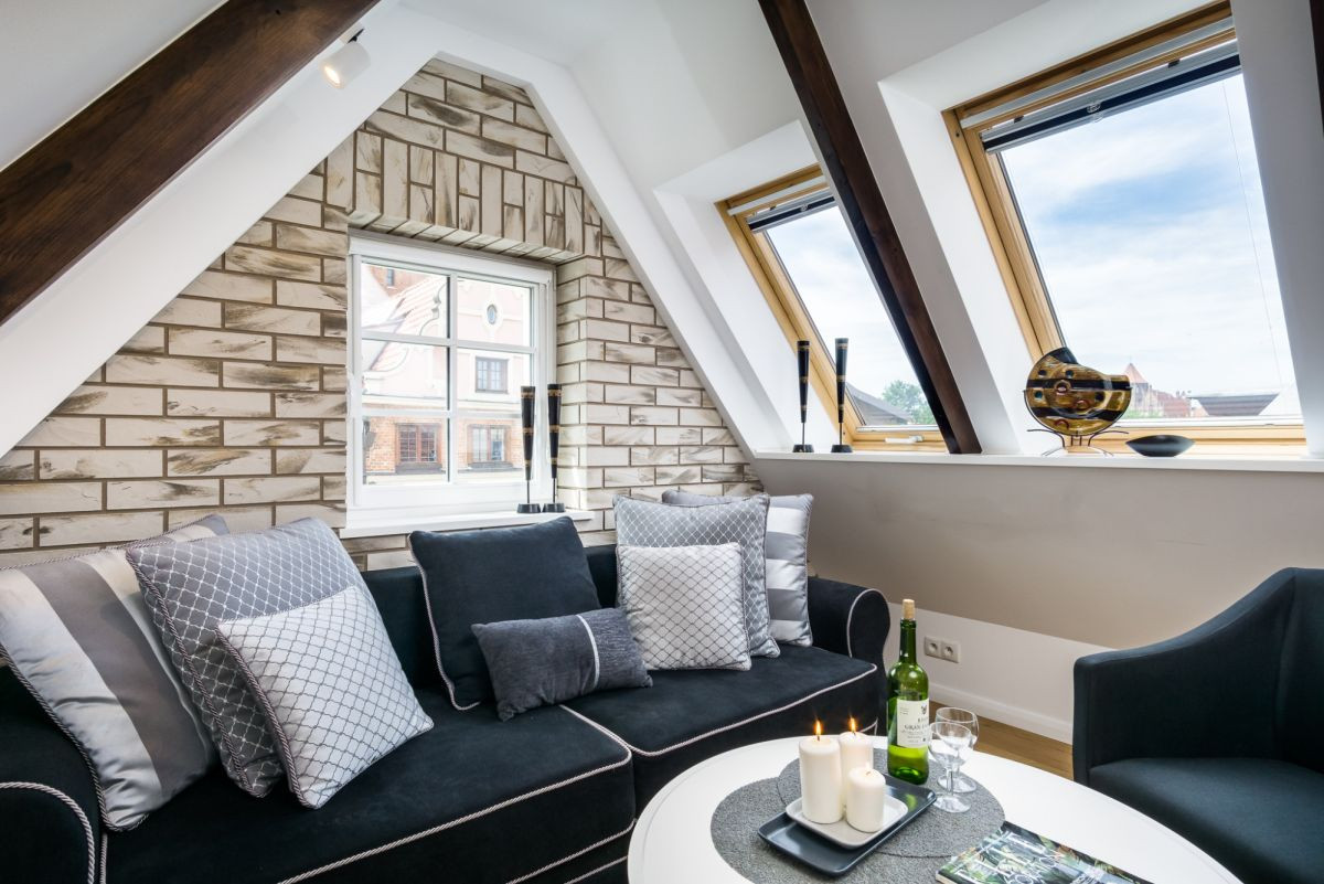 Główne Miasto | 46 m² | Sypialnia + antresola |SKM - Widok 3