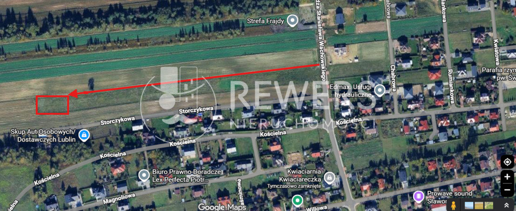 Działka budowlana 10 arów, Ćmiłów ul .Barwinkowa - Widok 3