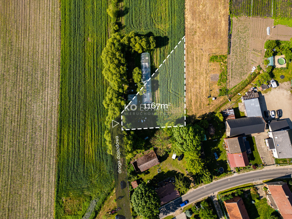 Mydlice- działka 1167 m²/media/cisza i spokój - Widok 2