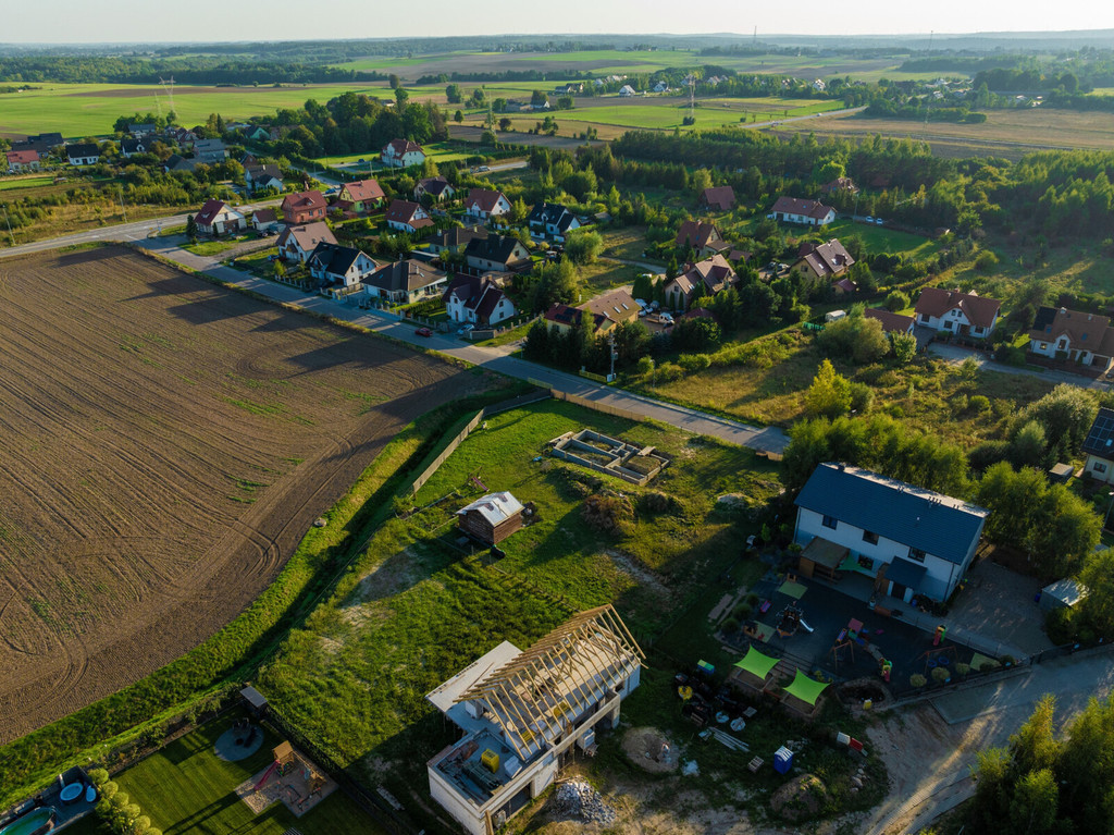 Działka z rozpoczętą budową domu - Widok 2