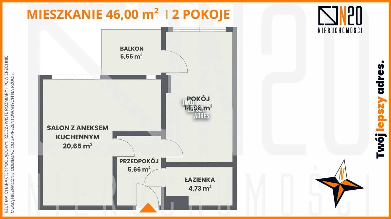 Mieszkanie – Kraków, Osiedle Złotej Jesieni, Bieńczyce - Widok 4