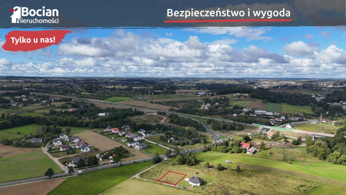 Płaska Działka Budowlana -Lniska - Widok 4