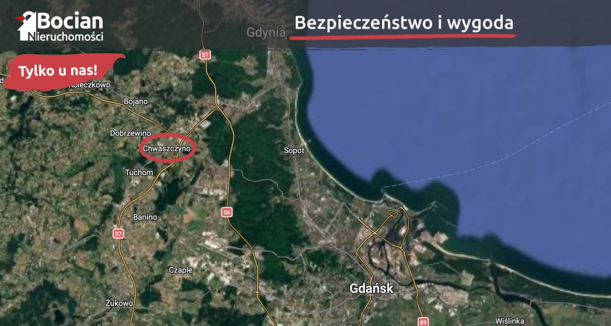 Uzbrojona płaska działka!- Chwaszczyno - Więcej