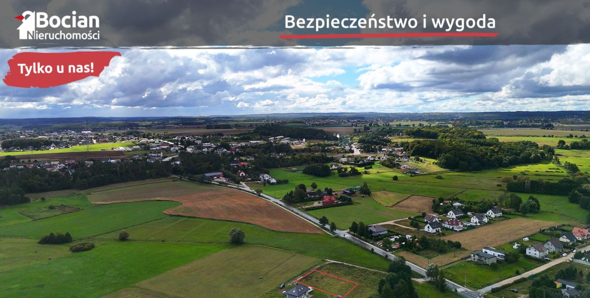 Płaska Działka Budowlana -Lniska - Więcej