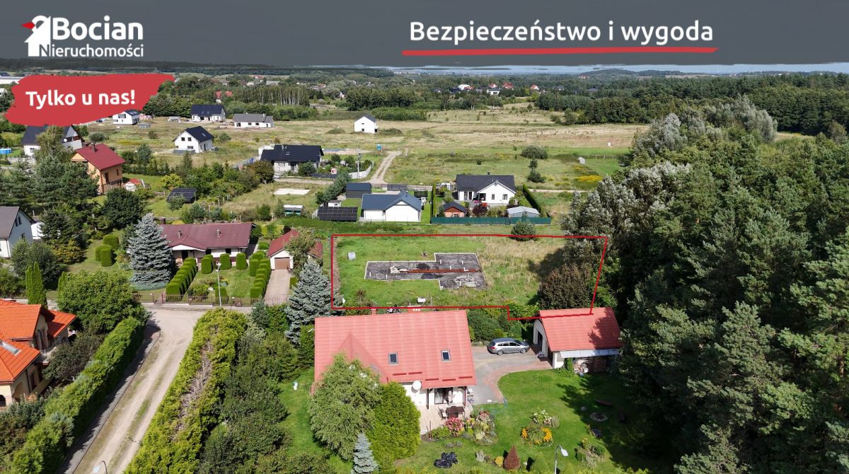 Duża działka pod lasem z rozpoczętą budową - Widok 4