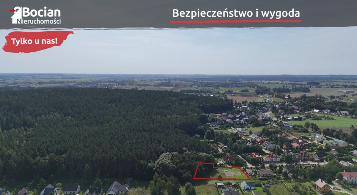 Duża działka pod lasem z rozpoczętą budową - Więcej