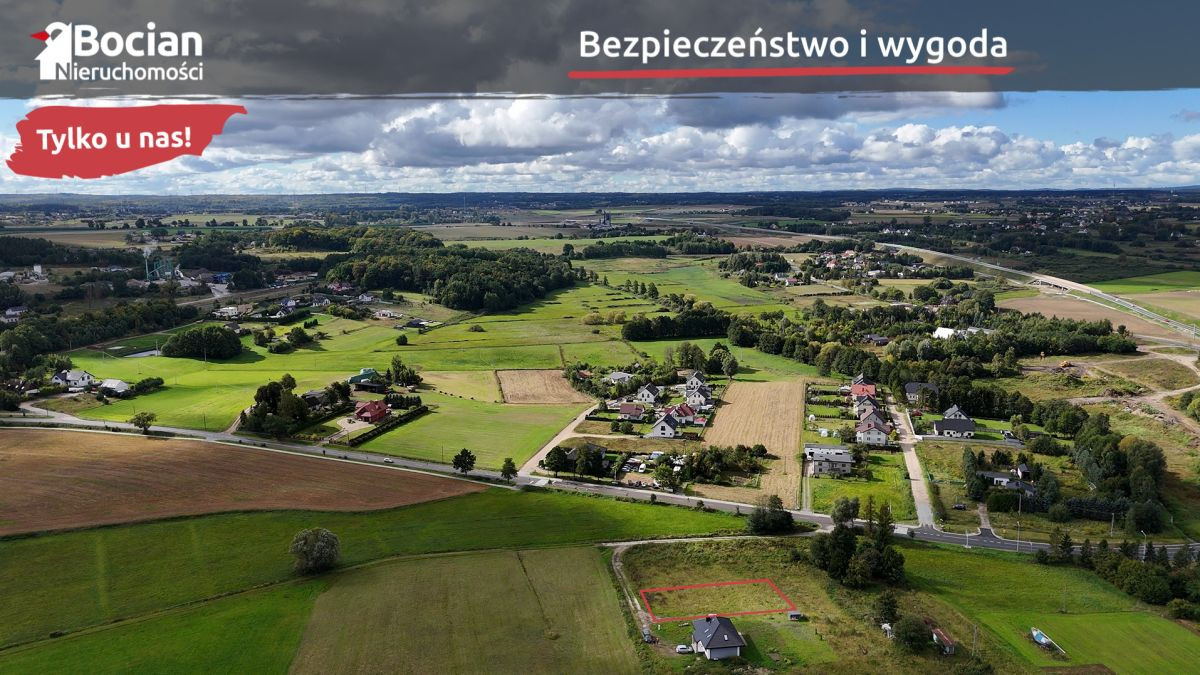 Płaska Działka Budowlana -Lniska - Widok 2