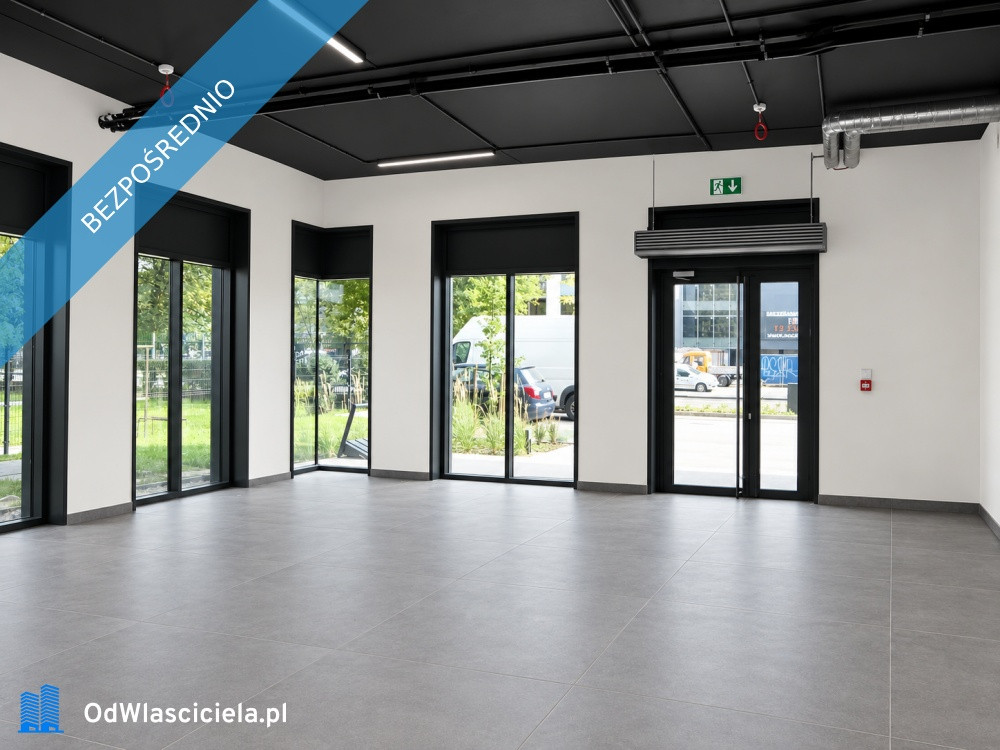 Lokal handlowo-usługowy 100,02m² parter, witryny, PILOTÓW 2E. Wykończony, parkin