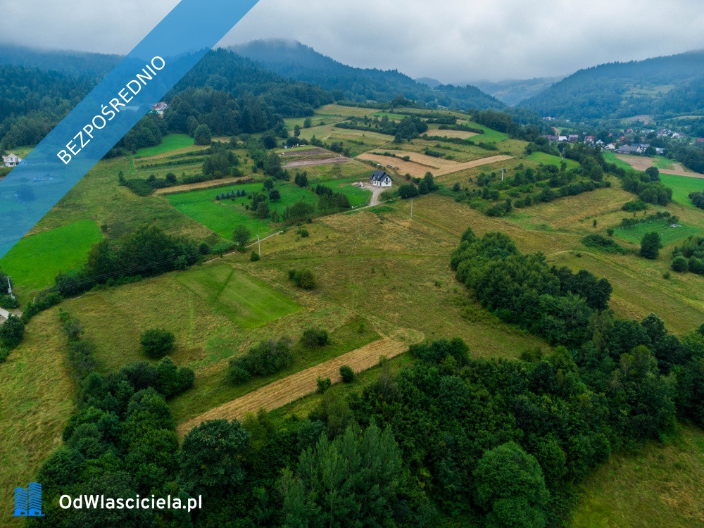 Sprzedam działkę budowlaną 1004 m² w górach, Gm. Kamienica, powiat limanowski,woj - Widok 3