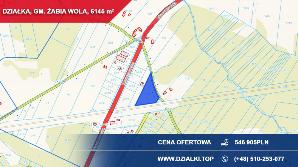 Działka inwestycyjna 6145 m² | magazyn / usługi / zbiorowe zamieszkanie | MPZP - Widok 4