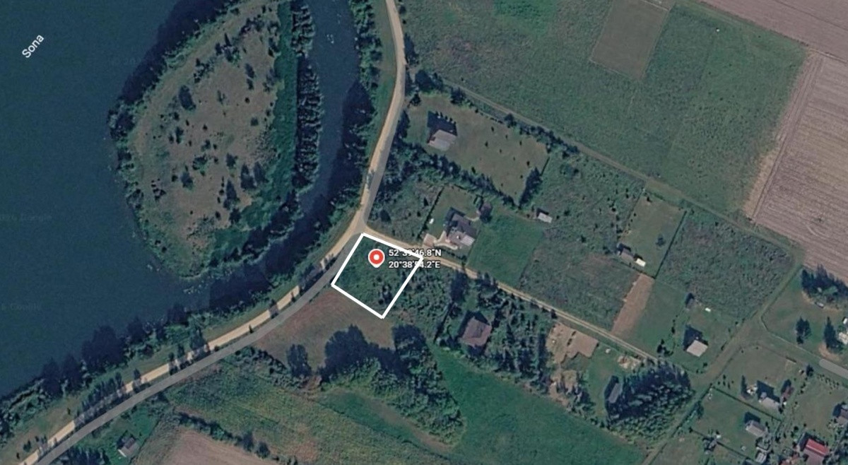Sprzedam działkę nad zalewem rzeki Sona - Widok 3