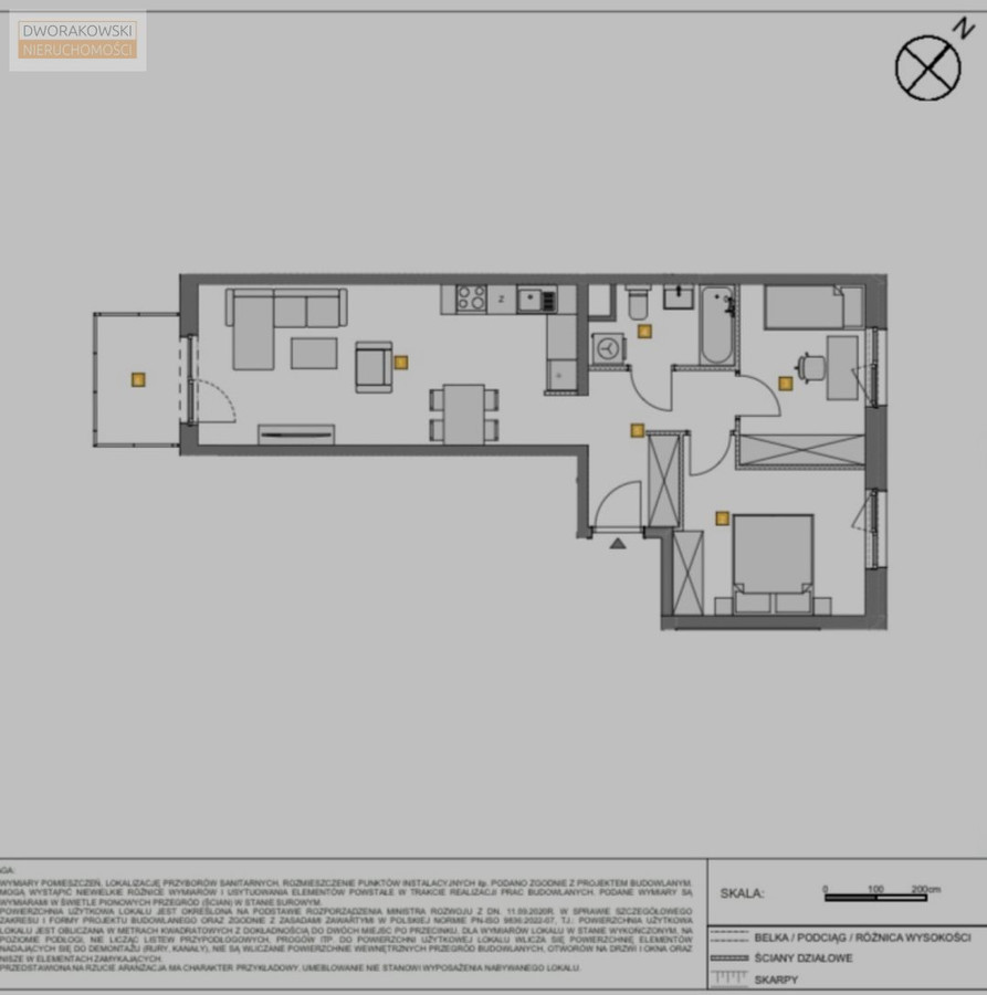 Nowe 3 pokoje, balkon, 56 m² Różanka - Ansicht 3