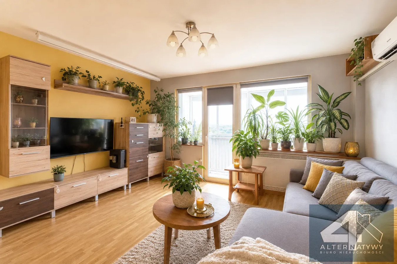 3 pokoje, 62 m² i balkon z widokiem na Łódź