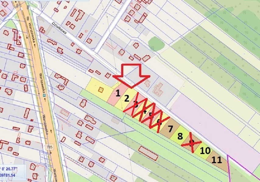 6 działek z WZ pod zabudowę mieszkaniową, Wielogóra ul. Działkowa - Widok 2