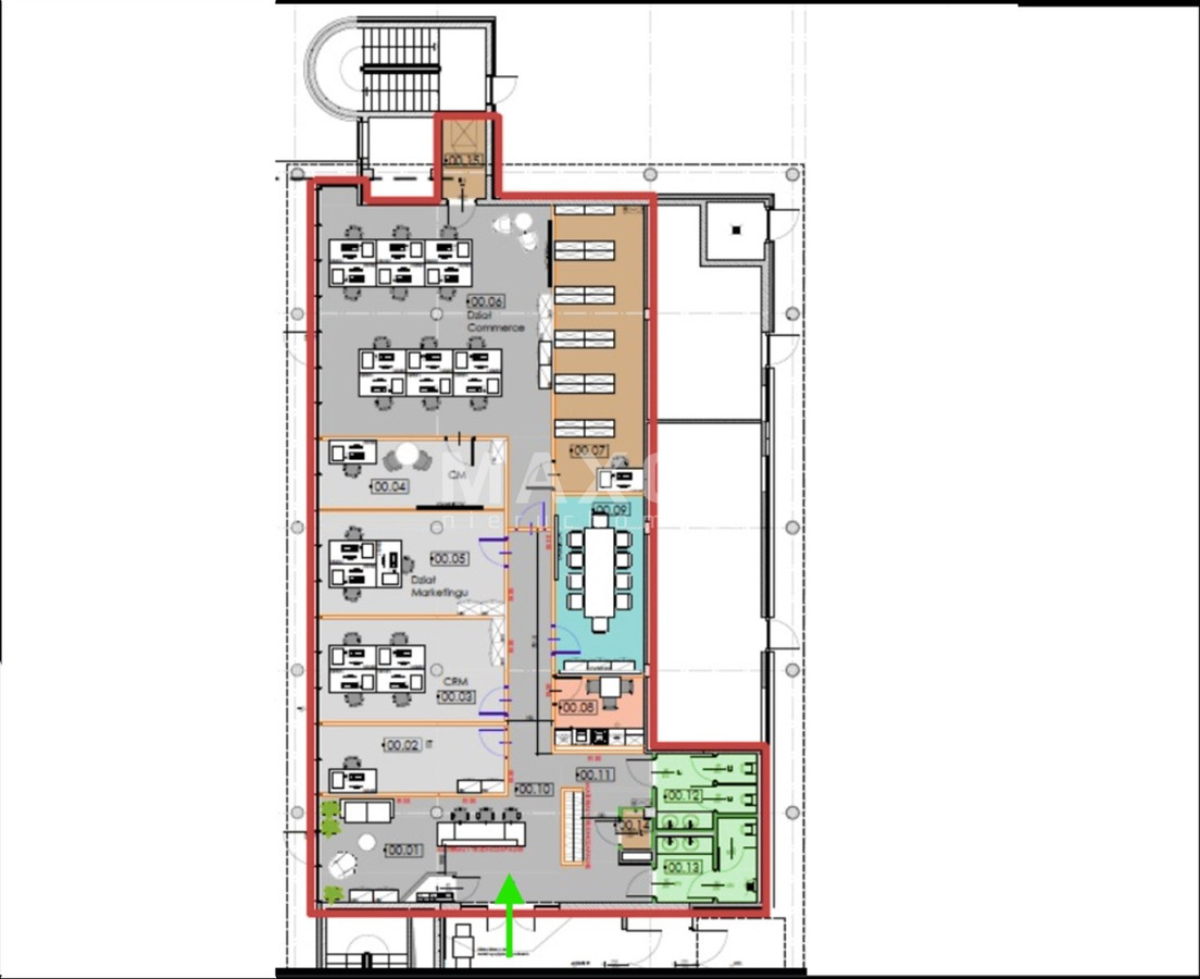 Powierzchnia biurowa na parterze - Widok 3