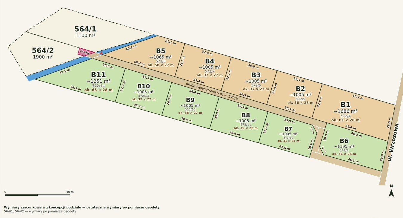 Osada Brzeźce-działka w otoczeni lasu-1900 m²-zabudowa jednorodzinna - Widok 2