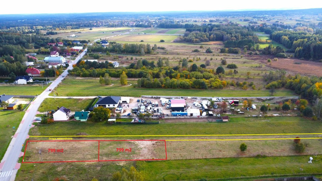 Działka budowlana, 799 m² - Widok 2