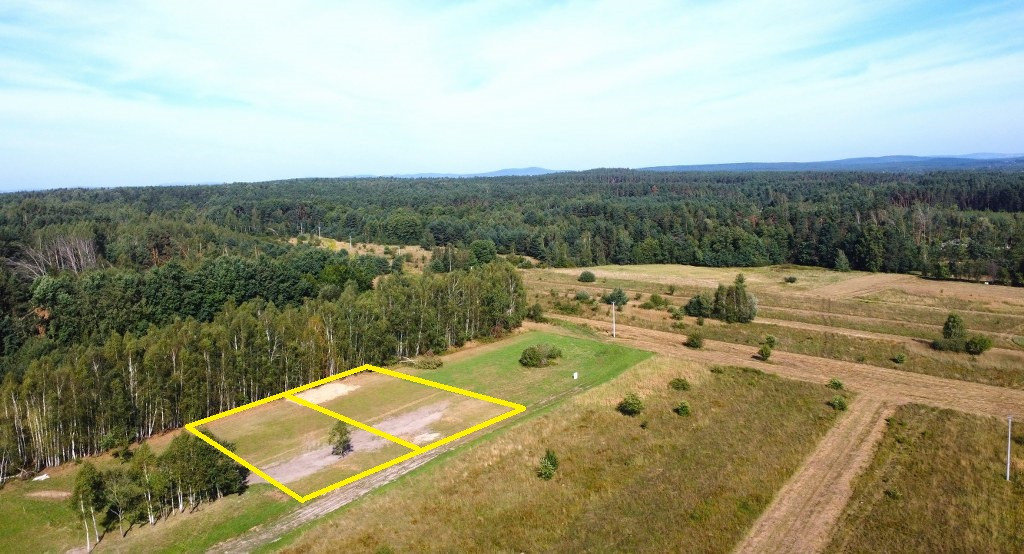 Działka budowlana przy lesie 1251 m², Trzemosna - Widok 2