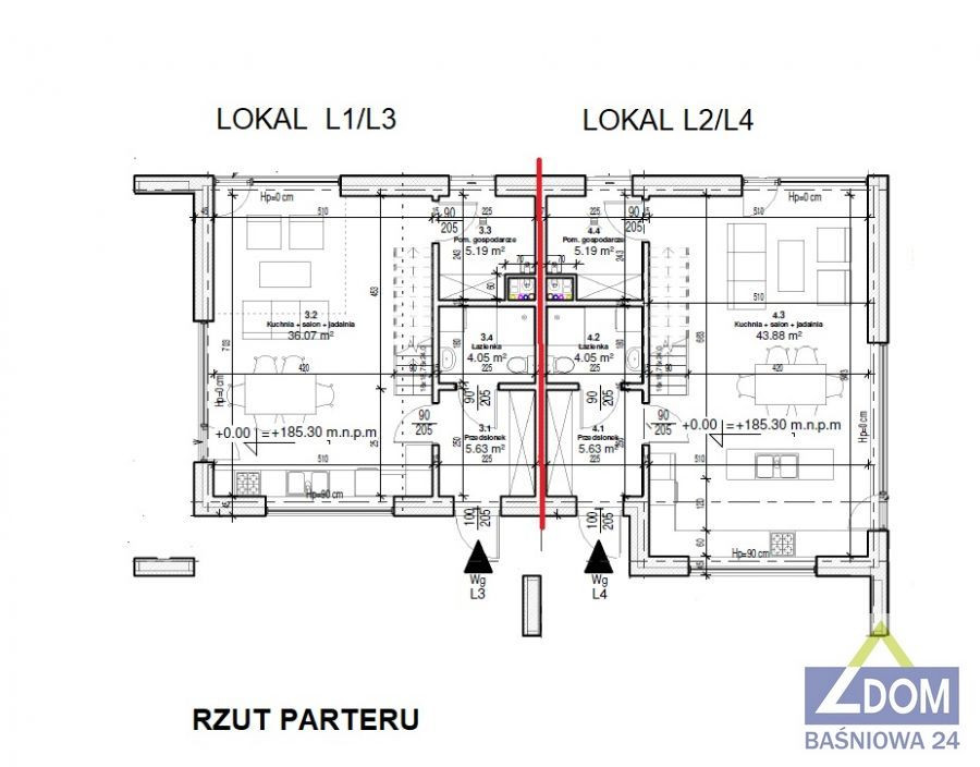 Lublin ul.Abramowicka 2 nowoczesne bliźniaki – pohled 5