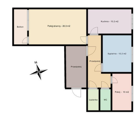 Apartment in Wrocław, Osiedle Kosmonautów, Gądów - Więcej